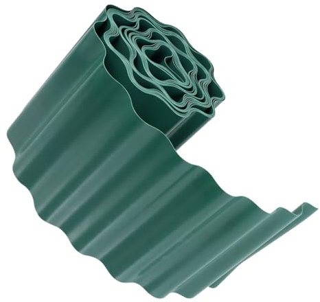INOOMP 1rolle Rollrasen Kunststoff Flexible Gartenzaun Dekorative Rasenkante Für Blumenbeete Und Wege Wetterfest Einfache Installation Für Gartenprojekte