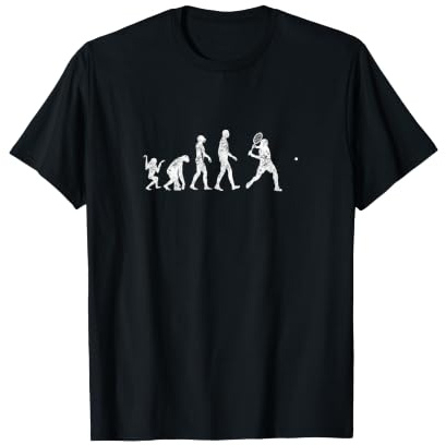 Tennisspieler Evolution Tennis Sport Vintage Tennis Trainer T-Shirt