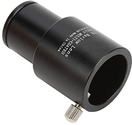 2X Barlowlinse, Barlowlinse 2X Teleskop Barlowlinse Aluminiumlegierung Optisches Glas Einfache Installation für 0,965-Zoll-Okular für Astronomische Teleskope