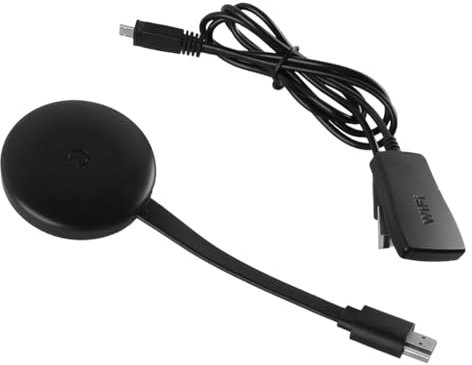 Ieron Adaptateur d'affichage HDMI sans Fil HDMI 4K Streaming Dongle d'affichage WiFi Récepteur TV Portable 1080P Mise en Miroir d'écran Prise en Charge de l'affichage Miracast/DLNA/Airplay Monitor