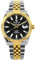 LOUIS XVI Marquis Automatik 3040 - Ø 41.5 mm - Herren Uhr - Wasserdicht - Armband Silber Gold - Zifferblatt Schwarz - Automatikuhr