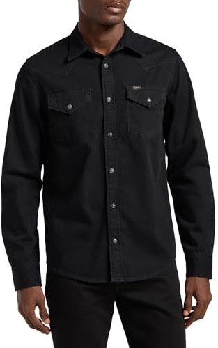 LEE - Hemd Herren - Regular Fit - Regular Western Shirt - Schwarz