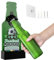 FEMONGY décapsuleur mural foot decapsuleur mural biere avec récipient de collecte à capuchon couronne decapsuleur biere original, biere cadeau original pour bar, cuisine, terrasse, cadeau homme (vert)