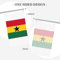 Flagge von Ghana, bedruckt, 90 x 152 cm, Outdoor-Flagge, individuelle Innen- und Außendekoration, personalisierte Flagge