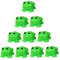 Ligeinsrk Baby Bad Spielzeug 10pcs lustige Squeak Frosch Gummi Badewanne Spielzeug Mini süßer Frosch Dusche Bad Buddy Squirter schwimmend für Kleinkinder Kinder