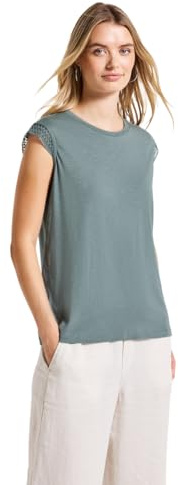 Damen Shirt mit Häkeldetails