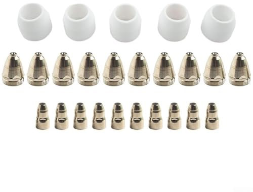 25 Stück Plasmaschneider, Schneidbrenner, Verbrauchsmaterialien, für P80 Plasmaschneider, für CUT50P und für CUT60P Non-Touch-Plasmaschneider-Maschinen