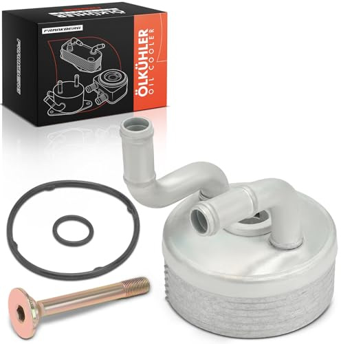 Frankberg Ölkühler Motoröl mit Dichtung mit Schraube 001409061 | Kompatibel mit L.u.p.o 6E1 6X1, Polo 9A 9N, Fabia I Praktik 6Y5, Polo Stufenheck 9A2 9A4 9A6 9N2, Fabia I 6Y2