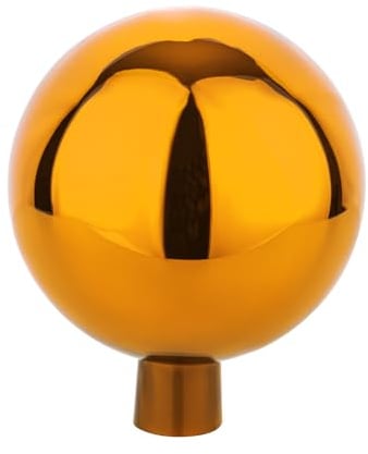 VERDOBA - Rosenkugel für außen - Dekokugel für den Garten - Deko Kugeln Garten in vielen Farben - Deko Kugeln hergestellt in Handarbeit - (Orange, 20 cm)
