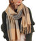 Bakicey Damen Schal XXL Warm Weich Strickschal Karo Winterschal Herbstschal Wolleschal Frauen Deckenschal Halstuch Scarf Poncho Cape, Zg, 3XL
