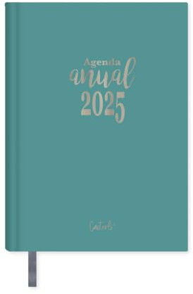 •Casterli - Jahreskalender 2024 Basic Edition, Tag Seite - Basic Pastell (Türkisch) mit gefüttertem und gepolstertem Einband, Buchstaben 2024 Stamping in Gold, mit A5 Größe 16 x 22 cm