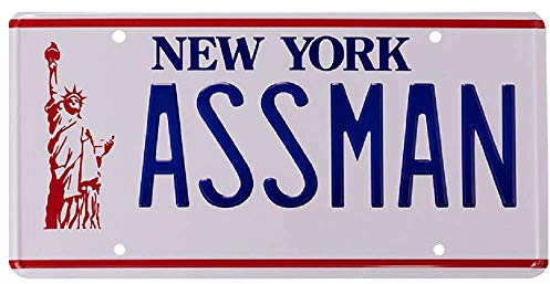 Seinfeld - Assman - Cosmo Kramer's Chevy Impala - TV-Replik - Nummernschild - Geschenk Heimdekoration