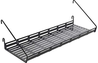 Metaltex Mural Line Wandgitter Ablage groß, Schwarz, 45x15x12 cm