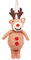 VARZI Weihnachtskugel Elch - 1 Stück Weihnachten Hänger Filz bruchfest Christbaumschmuck