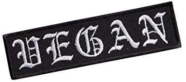 Vegan, Hard Rock, Heavy Metal, Black Death Punk Gothic, Free Animals, Green Life, besticktes Bügelbild, Souvenir.