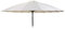 URBNLIVING Sombrilla redonda grande de 270 cm de diámetro (blanco)