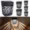 Chipark Fence Lights Garden Outdoor Solar Powered Wall Light ​IP65 Waterproof LED Wireless Lights for Yard Deck Roof Patio Stairway Gate Lighting Decoration 6 Pack(Cool White)