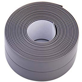 Für Badezimmer Küche 3,2 m Duschwanne Bad Dichtungsstreifen Klebeband Dichtungsstreifen Selbstklebende wasserdichte Wandaufkleber Waschbecken Kantenband-Russische Föderation, grau, 3,8 cm, 3,2 m