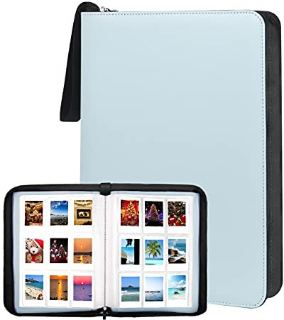 Fotoalbum mit 540 Taschen für Fujifilm Instax Mini 12 90 70 50S 26 25 9 8+ 8 7S Sofortbildkamera/Mini Link SP-1 Drucker, Polaroid Snap SnapTouch PIC-300 Z2300 Mint Zip Sofortbildkamera-Drucker (blau)