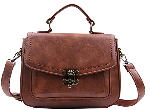 LUI SUI Damen Retro Handtasche Stilvolle Messenger Satchel Geldbörse Tasche Klassische Vintage Top Handle Taschen für Mädchen