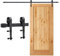 Cecaylie 6.6FT/200CM Herraje para Puerta Corredera, acero al carbono Granero, Puertas Corredizas, Apto para grosor de puerta 35-35cm