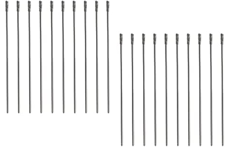 EMSea 20 Pz Punta Elicoidale Diamantata 1mm Punte Da Trapano Solide Per Gioielli Per Pietra Di Giada Vetro Perle Conchiglie Piastrelle Adatte Per Trapano Da Banco Mulino Sospeso