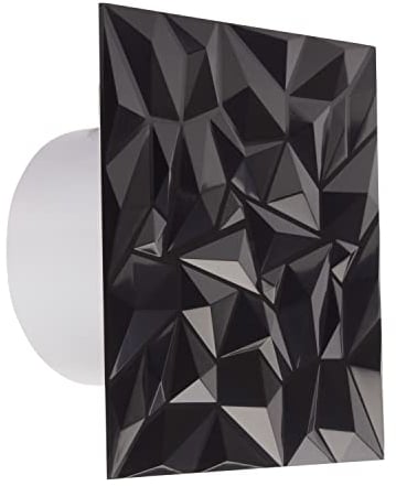 MKK Badlüfter Wohnraumlüfter Diamant Panel anthrazit Ø 125 mm Feuchtesensor/Hygrostat