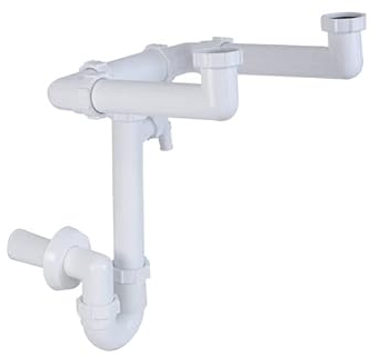 Doppio sifone per lavabo a sifone con attacco per dispositivo, Ø 40 mm