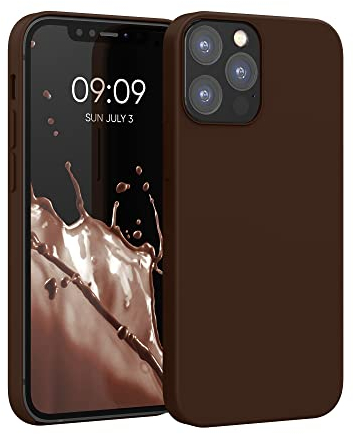 kwmobile Housse Compatible avec Apple iPhone 12 / iPhone 12 Pro Coque - Housse de téléphone Protection Souple en TPU Silicone - Chocolat