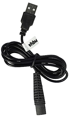 vhbw Ladekabel kompatibel mit Braun Series 3 320s, 310, 320r-4, 320s-4, 320s-5, 320, 330 Rasierer - Netzkabel, 120 cm