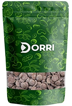 Dorri - Belgian Milk Chocolate Buttons 2kg | Premium Quality, Party Snack, Suitable for Chocolate Fountain, Moulding, Baking & Cooking (Available from 100g to 3kg)