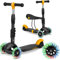 Ricokids 3-in-1-Laufroller für Kinder – Roller DREI Rollen - Kinderroller 3 Räder – Kinderroller ab 3 Jahre – Kleinkindroller – 27,5 x 55,5 x 78,5 cm - Farbe: Schwarz