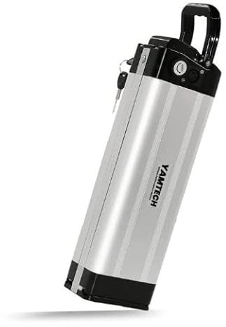 YAMTECH Ebike Battery Battery Seat Tube Silver Fish 36V 10Ah,15Ah 8650 Cell For Electric Bike Battery for Electric Bicycle Bike Scooter compatible with all electric bikes (10-Ah)