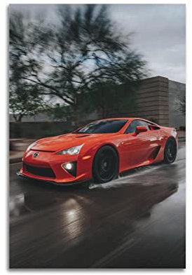JUNNA JDM Sportauto-Poster für Lexus Lfa Super Car Racing Car Dekorative Malerei Leinwand Wand und Kunst Bild Familie Schlafzimmer Dekor 40 x 60 cm