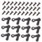 DOITOOL 200pcs Black Picture Frame Turn Button, Nail Accessories Turn of The Screw Picture Screw Picture Frame Hanging Hangers, Picture Frame Fasteners, Photo Frame Accessories