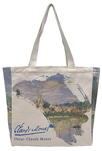 BROADREAM Jutebeutel Bedruckt Vintage, Jute Beutel, Einkaufstasche Bag, Canvas Tote Bag Aesthetic Vintage Taschen Groß Umhängetasche Stofftaschen für Damen Uni Arbeit Geschenk