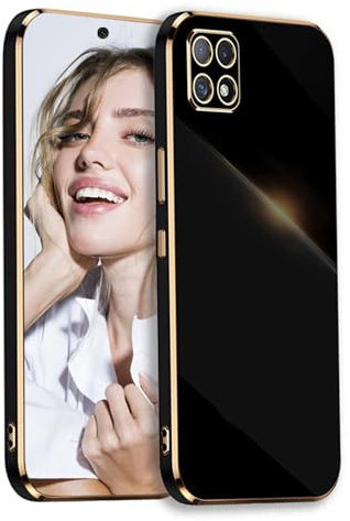 POUHYE Handyhülle für Samsung Galaxy Note 10 Lite / A81 Hülle Original, Mädchen Galvanisierte Kameraschutz Weich Silikon Schutzhülle Ultra Dünn Case Stoßfeste Hülle Samsung Note 10 Lite / A81 Schwarz