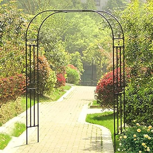 Arco A Traliccio Da Giardino, Pergolato Largo Nero, Arco Pergola Resistente, Per Piante Rampicanti, Prato, Patio, Arco Per Matrimoni All'aperto, Resistente Alle Intemperie 150 Cm 180 Cm 200 Cm 210