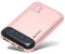 Power Bank 10000mAh Chargeur Portable Batterie Externe avec 2 Sorties USB 2,4 A et Entrée USB C Compatible avec Huawei iPhone 12 11 X iPad Samsung Galaxy S20 Android Tablette Plus (Mini Rose)