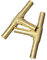 2x Stück T- / Y- Schlauchverbinder Schlauchanschluss Adapter Messing (2x T-Schlauchverbinder, 6mm)