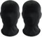 3 Stück Schwarze Vollgesichtsmaske Halloween-Masken, Atmungsaktive Vollkopfmaske, Gesichtslose Maske ， Gesichtshaube Für Polyestermorph ， Gesichtsmaske Für Cosplay-Partykostüme ， Männer, Frauen