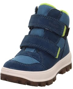 Superfit Jungen TEDD warm gefütterte Sympatex Stiefel, BLAU/HELLGRÜN 8000