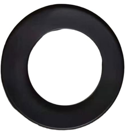 rockible Tubería de Estufa, Collar embellecedor, Collar de Roseta de Acero, Accesorios Negros Resistentes, Resistente al Calor, Roseta para Chimenea, Chimenea,