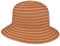 Lipodo Chapeau en Paille Twotone Braids Femme - pour Le Jardin d'été Été Printemps-été - Taille Unique Orange