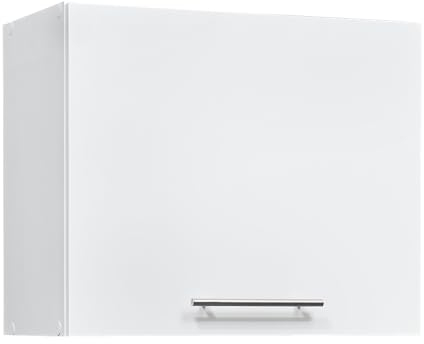 möbelando Eddy Moderner Hängeschrank Küche in Weiß matt - Geräumiger Küchenschrank mit viel Stauraum - 60 x 50 x 31 cm (B/H/T)