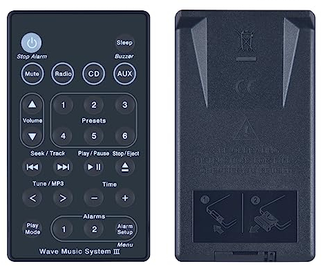 GOUYESHO Télécommande de Rechange Universelle pour Bose Sound Touch Wave Music System Bose I II III IV System Gen 1 2 3 4 AWRCC2 AWRCC3 AWRCC1