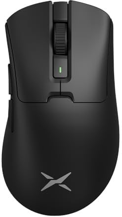 DeLUX Wireless Gaming Mouse M900, 63g Lightweight, With Charging Dock, PAW3311 Sensor 12K DPI, 1000Hz Polling Rate, Rechargeable, Dual Mode (Black)