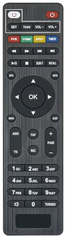 VINABTY Telecomando di ricambio compatibile con DCOLOR 2023/2024 H265 decoder digitale terrestre dvb t2 DVB-T2/C