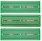 EPLZON 3Stück 6.8x2.05 Breadboard Lötbar Prototyp PCB Board Kit für Elektronik Projekte Kompatibel für DIY Lötkreise Projekte Prototyp Board,grün