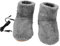 3 Pairs Usb Electric Heated Plush Warm Shoes, Foot Warmers for Men and Women, Winter Heating Slippers, Safe and Comfortable, Ideal for Home and Office Use, Grey